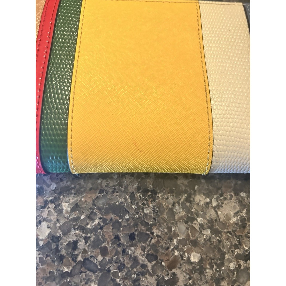 Tory Burch Robinson Mini Balloon Stripe Leather Continental Wallet - Picture 7 of 16